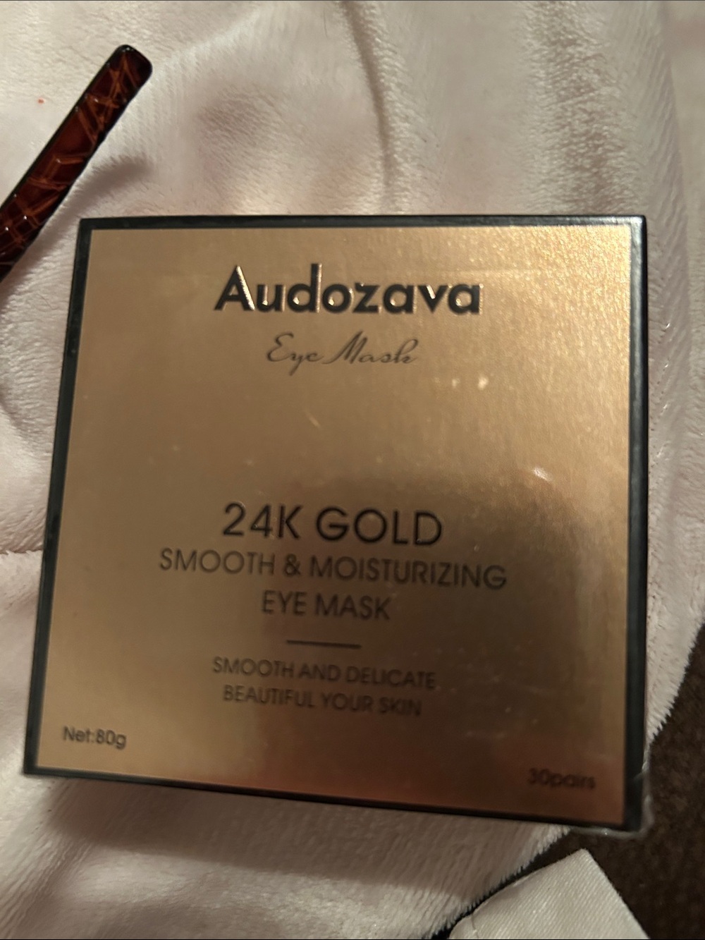 24K Gold Smooth & Moisturizing Eye Mask - Gold